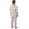 Peanuts Boys' Christmas Santa Snoopy Charlie Brown Characters Pajama Set White - 4 of 4