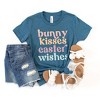 The Juniper Shop Bunny Kisses Easter Wishes Youth Short Sleeve Tee - 2 of 2
