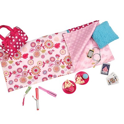 american girl fun and games sleepover set