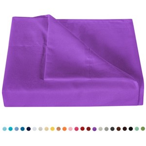 Brushed Microfiber Flat Sheet Only, Super Soft Hotel Quality Top Sheet - NTBAY - 1 of 4