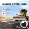 VEVOR Driveway Fabric, 3x100FT Non Woven Geotextile Fabric for Landscaping, Heavy Duty Garden Weed Barrier Fabric, 4OZ Landscape Fabric - 3 of 4