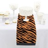 Big Dot of Happiness Tiger Print - Petite Jungle Party Paper Table Runner - 12 x 60 inches - 2 of 4