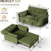 Dyonery 3-in-1 Convertible Sofa Bed, Pull Out Sleeper Sofa with Side Pocket & Adjustable Backrest, Tool-Free Assembly, Folding Loveseat - 2 of 4