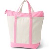 Lands' End Zip Top Canvas Tote Bag - 4 of 4