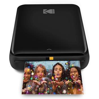  HP Sprocket Panorama Instant Portable Color Label & Photo  Printer (Grey) Starter Bundle with case Zink roll : Electronics