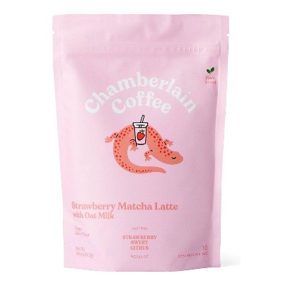 Chamberlain Coffee Strawberry Matcha Latte with Oatmilk - 10oz