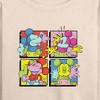 Women's - Disney - Mickey Grid Lightweight French Terry Wide Neck Long Sleeve Shirt - 2 of 4