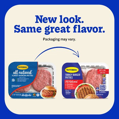 Butterball All Natural Fresh 85/15 Turkey Burger Patties - 16oz/4ct