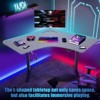 Costway Dual-motor L Shaped Standing Desk Ergonomic Sit Stand Computer Workstation Touch Control Panel Electric Height-adjustable Desk Home Office - 3 of 4