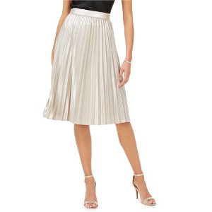 Adrianna Papell Womens Shimmer Pleated A-line Skirt - 1 of 1