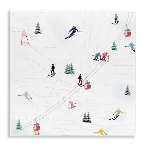 Stupell Industries Skiing Slopes Winter Snow Scene Wall Plaque Art - 1 of 4