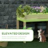 YONWAY 35.75"W Raised Garden Bed, Elevated Wood Planter Box with Legs and Storage Shelf for Backyard, Patio, Balcony to Grow, Herbs,Flowers - 4 of 4