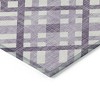 Purple Lilac And Ivory Geometric Washable Indoor Outdoor Area Rug - 4 of 4