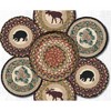 Earth Rugs Wilderness Trivets in a Basket – Printed Round Jute Hot Pads, 10"x10" - 2 of 3