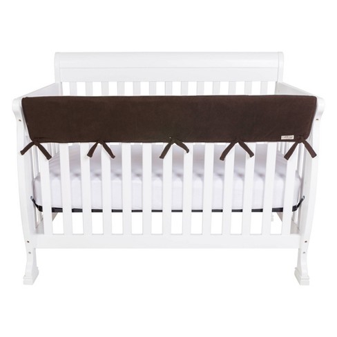 Trend Lab Fleece Front Rail Cover For Convertible Cribs Brown