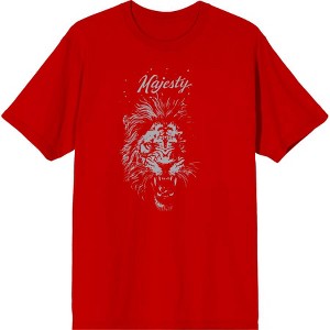 "Majesty" Lion Album Cover Adult Crew Neck Short Sleeve Tee - 1 of 2