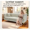 VASIP   82.67-inch Tufted Modern Velvet Sofa with Golden Legs and Pillows, Elegant Chesterfield Style Living Room，for Living Room,Apartment，Office - 3 of 4