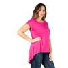 Plus Hi Lo Top - 24seven Comfort Apparel™ - 2 of 4
