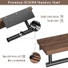 Ridstar Wooden Toilet Paper Holder with Shelf, Wall Mount Tissue Roll Holder in Matte Black Stainless Steel & Walnut for Bathroom, Home, Apartment - 4 of 4