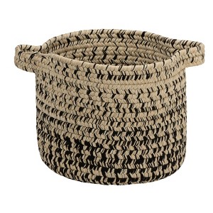 Colonial Mills Monet Ombre Basket, 12"x12"x10", Sand & Black - 1 of 3