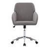 NicBex Office Chair Modern Height Adjustable Ergonomic Chair Computer Chair with 5 Casters and Silver Base for Office, Study, Bedroom, Gray - 3 of 4