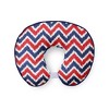 Bacati - 3 pc Chevron/Dots Nany Red Hugster Feeding & Infant Support Nursing PillowMixNMatch Navy/Red Nursing Pillow - 4 of 4
