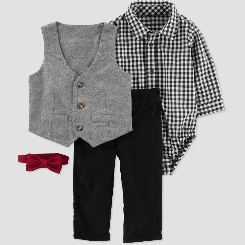 Carter&#39;s Just One You&#174;️ Baby Boys&#39; Vest &#38; Bottom Set - Gray, 1 of 11