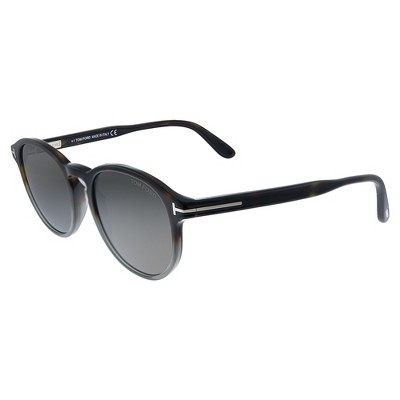 Tom Ford Dante TF 834 56A Unisex Round Sunglasses Havana Grey 52mm