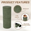 Unique Bargains PU Leather Dustproof Pencil Toothbrush Cosmetic Brush Holder - 3 of 4