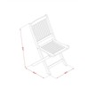 MNCM3CWNA - Dining Table and 2 Foldable Side Chairs - Natural Oil Finish - 3 of 4