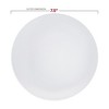 Smarty Had A Party White w/ Silver Rim Organic Plastic Dinnerware Set - 120 Sets - 4 of 4