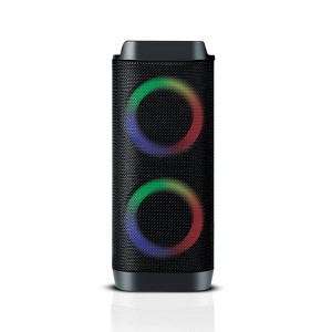 TOPTECH KL-5 Party Speaker with Dual 3” Woofers, Karaoke Mic, and Disco Lights - 1 of 4