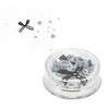 Unique Bargains Women's Fashion Rhinestone Nail Supplies Black White 1 Set - 4 of 4