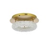 Elegant Lighting Bowen 1 - Light Flush Mount in  Satin Gold - 3 of 4