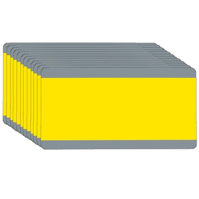 Goldenrod and Gray Plastic Reading Guide Strips, Pack of 12