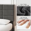 Adjustable Headboard, Metal Frame Bed Frame with Strong Wood Slats and Support Legs, No Box Spring Required, Easy Assembly, Gray, King - 4 of 4
