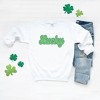 Simply Sage Market Women's Graphic Sweatshirt Green Lucky Cursive - 3 of 3