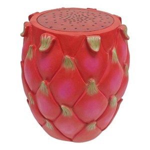 INFURNIC Pitaya Dragon Fruit Stool Side Table Home Decor Plant Stand Garden Indoor Outdoor Decoration Party Kid Gift Festival, Red, 11.8"*11.8"*13.78" - 1 of 4
