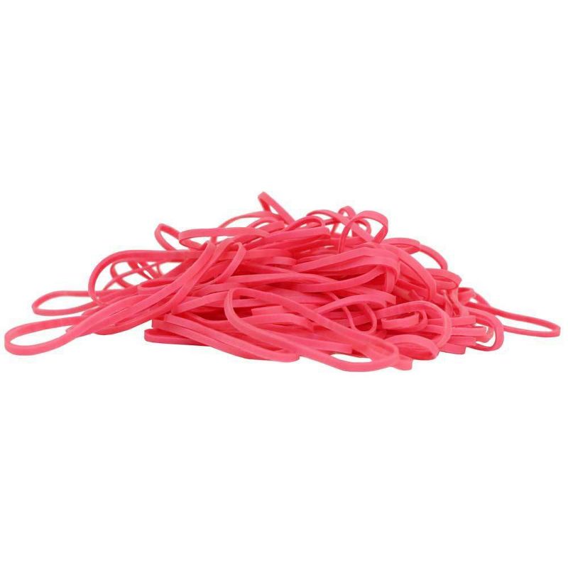 JAM Paper 100pk Colorful Rubber Bands - Size 33 - Pink, 2 of 5