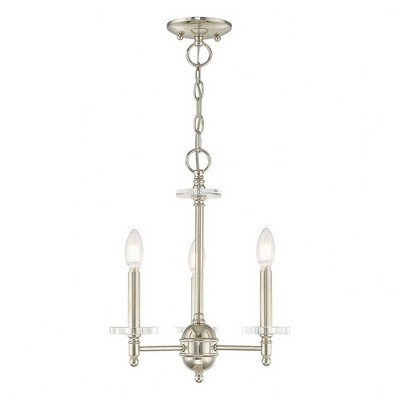 Livex Lighting Bennington 3 - Light Chandelier in  Polished Nickel