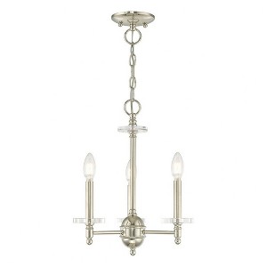 Livex Lighting Bennington 3 - Light Chandelier in  Polished Nickel - 1 of 2