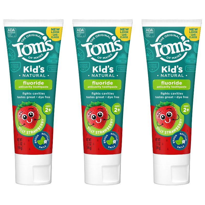 Tom's of Maine Silly Strawberry Children's Anticavity Toothpaste - 5.1oz , 1 of 9
