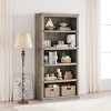 5-Tier Book Shelf, Tall Floor Standing Bookshelf, Modern Wide Display Storage Shelves for Home Office Living Room Bedroom - 2 of 4