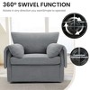 NicBex Modern Swivel Accent Chair Oversized Armchair Comfy Chair Single Sofa Chair Lounge Chair for Living Room, Reading Room - 3 of 4