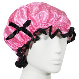 Wrapables Stylish Satin Shower Cap - 1 of 4