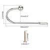 Unique Bargains U Shaped Screw Wall Mounted Towels Curtain Holdback 4 Pcs - 2 of 4