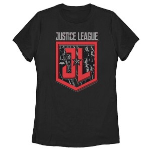 Women's Zack Snyder Justice League Character Shield T-Shirt - 1 of 4