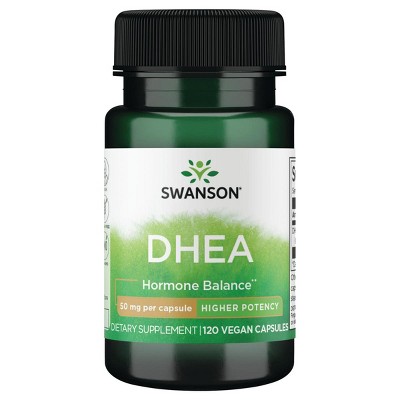 Swanson Dhea, Higher Potency, Supports Sexual Drive & Libido & Promotes Healthy Hormone Balance, 50 mg (120 Capsules).