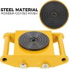 Industrial Machinery Skate Dolly, 13200 lbs Machinery Mover, Carbon Steel Machinery Moving Skate, 360° Rotation Anti-Skid Cover and 4 PU Wheels - 4 of 4