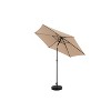Okak 9 Ft Outdoor Patio Umbrella with 6 Sturdy Ribs Push Button Tilt Market Table Umbrella with Crank for Pool Deck Garden Backyard - 2 of 4